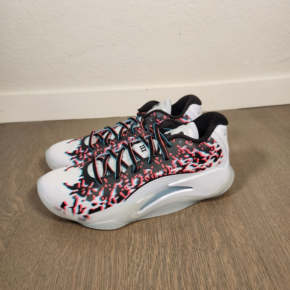 5.5Y Jordan Zion 3 GS Shock World White Black Blue Red FZ4792-060 5.5 7 Women
